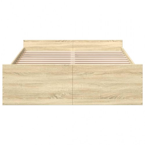 Sengeramme med 2 skuffer 120 x 190 cm - sonoma-eg