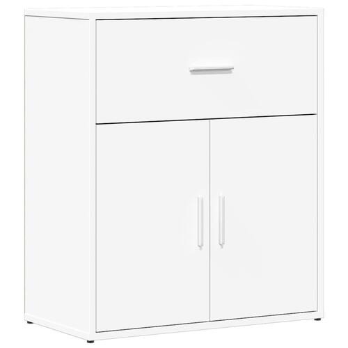 Skænk 60x31x70 cm konstrueret træ hvid