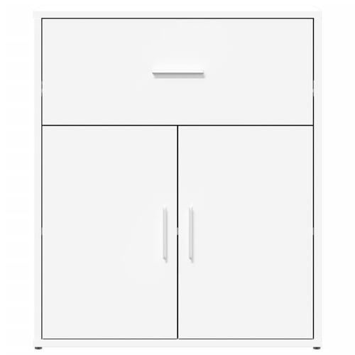 Skænk 60x31x70 cm konstrueret træ hvid