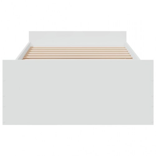 Sengeramme med skuffer 90 x 190 cm - hvid