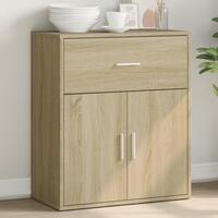 Skænk 60x31x70 cm konstrueret træ sonoma-eg