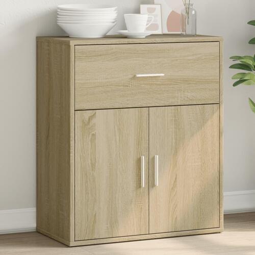 Skænk 60x31x70 cm konstrueret træ sonoma-eg