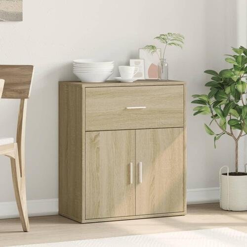 Skænk 60x31x70 cm konstrueret træ sonoma-eg