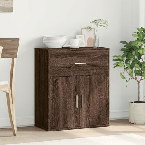 Skænk 60x31x70 cm konstrueret træ brun egetræsfarve