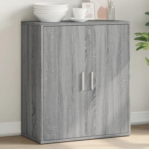 Skænk 60x31x70 cm konstrueret træ grå sonoma-eg