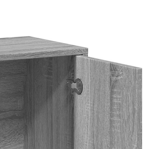 Skænk 60x31x70 cm konstrueret træ grå sonoma-eg