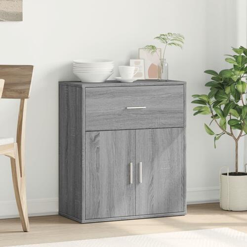 Skænk 60x31x70 cm konstrueret træ grå sonoma-eg