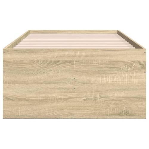 Daybed med skuffer uden madras 100x200 cm sonoma-eg