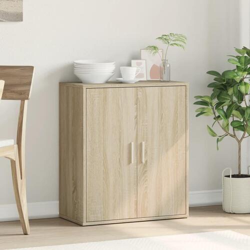 Skænk 60x31x70 cm konstrueret træ sonoma-eg