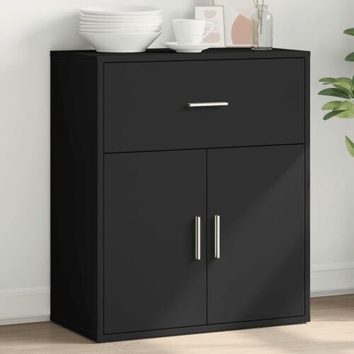 Skænk 60x31x70 cm konstrueret træ sort