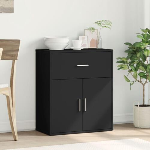 Skænk 60x31x70 cm konstrueret træ sort