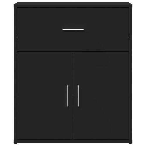 Skænk 60x31x70 cm konstrueret træ sort