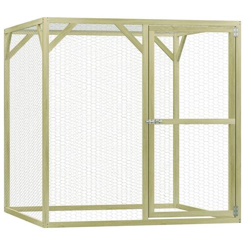 Hønsebur 1,5x1,5x1,5 m stål