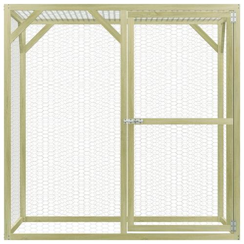Hønsebur 1,5x1,5x1,5 m stål