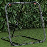 Rebounder 84x73x60-80 cm justerbart stål sort