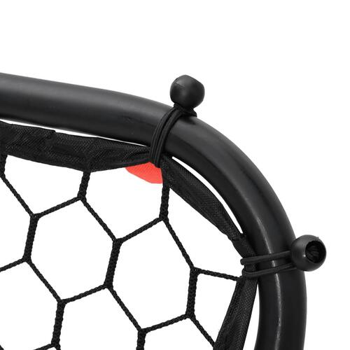 Rebounder 84x73x60-80 cm justerbart stål sort