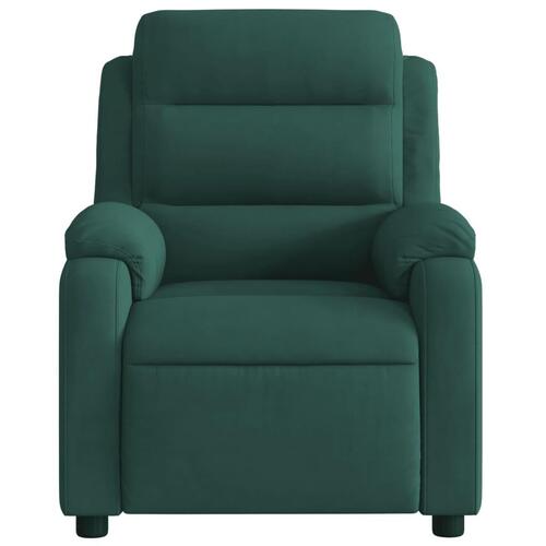 Lænestol velour mørkegrøn