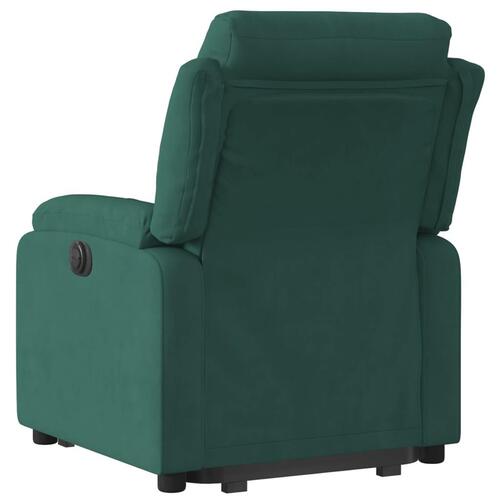 Løftestol velour mørkegrøn