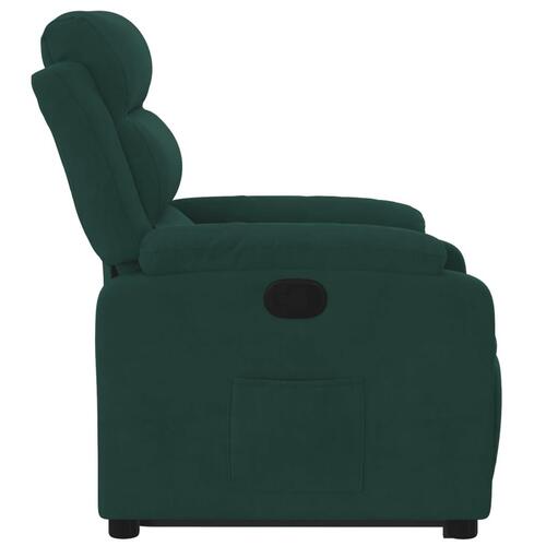 Løftestol velour mørkegrøn
