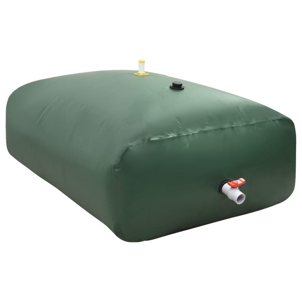 Vandtank med hane sammenfoldelig 2100 l PVC