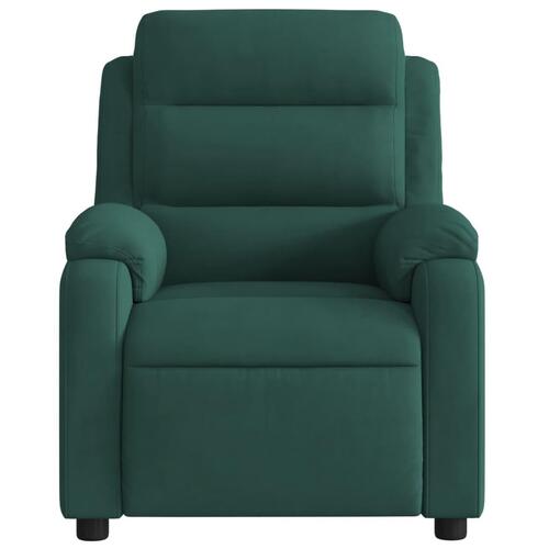 Massagestol velour mørkegrøn