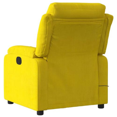 Massagestol velour gul