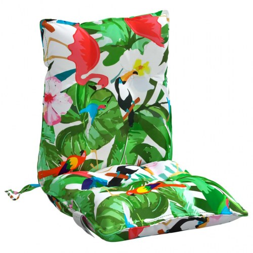 Stolehynder med lav ryg 2 stk. oxfordstof flerfarvet