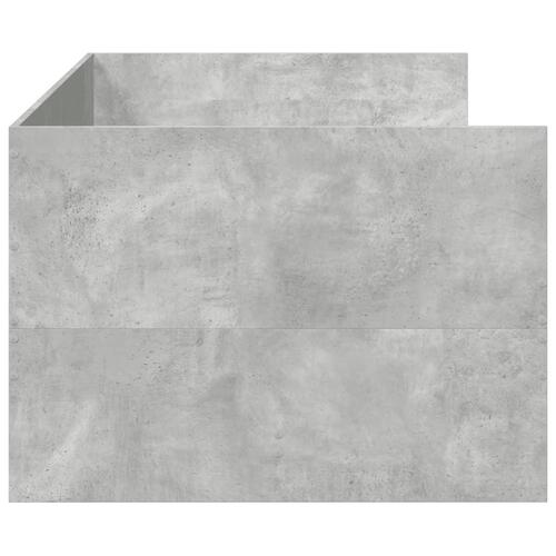 Daybed med skuffer uden madras 100x200 cm betongrå