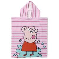 Poncho-håndklæde med Hætte Peppa Pig Pink 50 x 115 cm