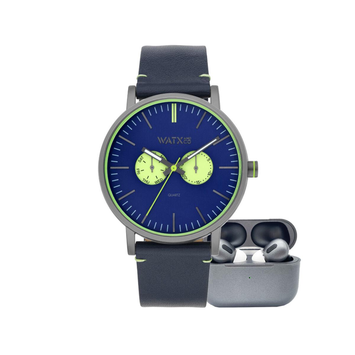 Watx & Colors herreur RELOJ12_44 - Ø 44 mm, læderrem billede