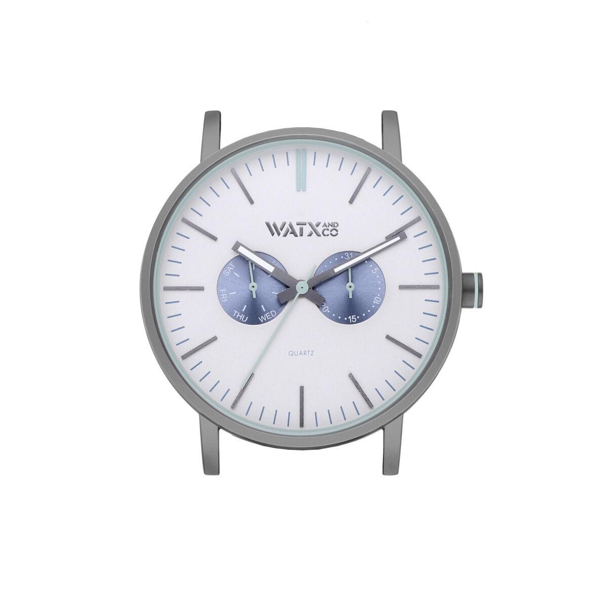 Watx & Colors unisex armbåndsur WXCA2733 - grå/sølv, Ø 44 mm billede