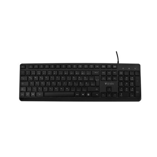 Tastatur V7 KU350ES Sort Spansk qwerty