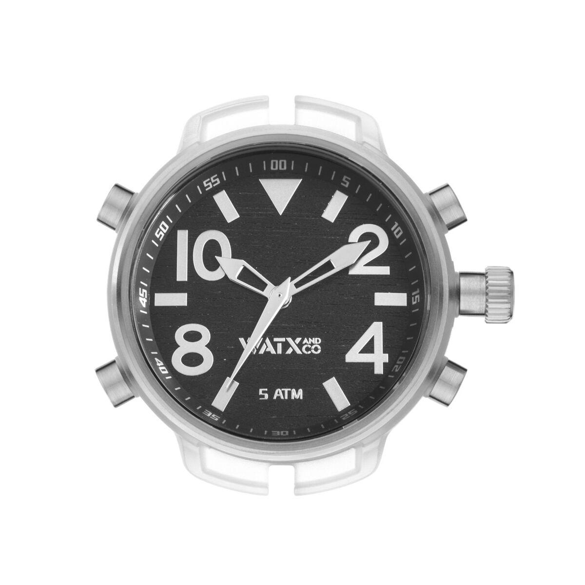 Watx & Colors unisex armbåndsur RWA3737 - Ø 49 mm, sort skive billede