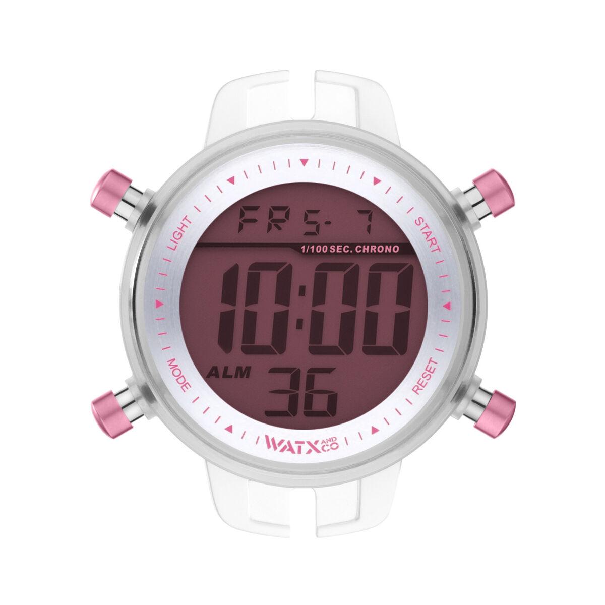 Watx & Colors unisex armbåndsur RWA1099 - pink, Ø 43 mm billede
