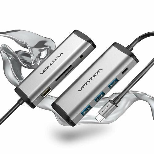 USB Hub Vention THAHB Sort