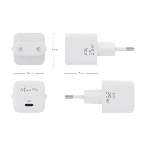 Vægoplader Aisens ASCH-25W1P012-W Hvid 25 W (1 enheder)