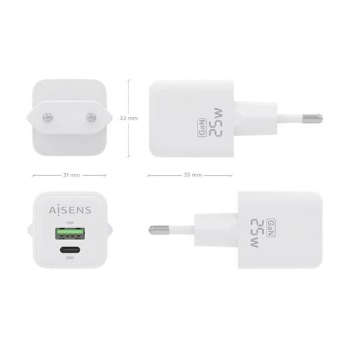 Vægoplader Aisens ASCH-25W2P014-W Hvid 25 W (1 enheder)