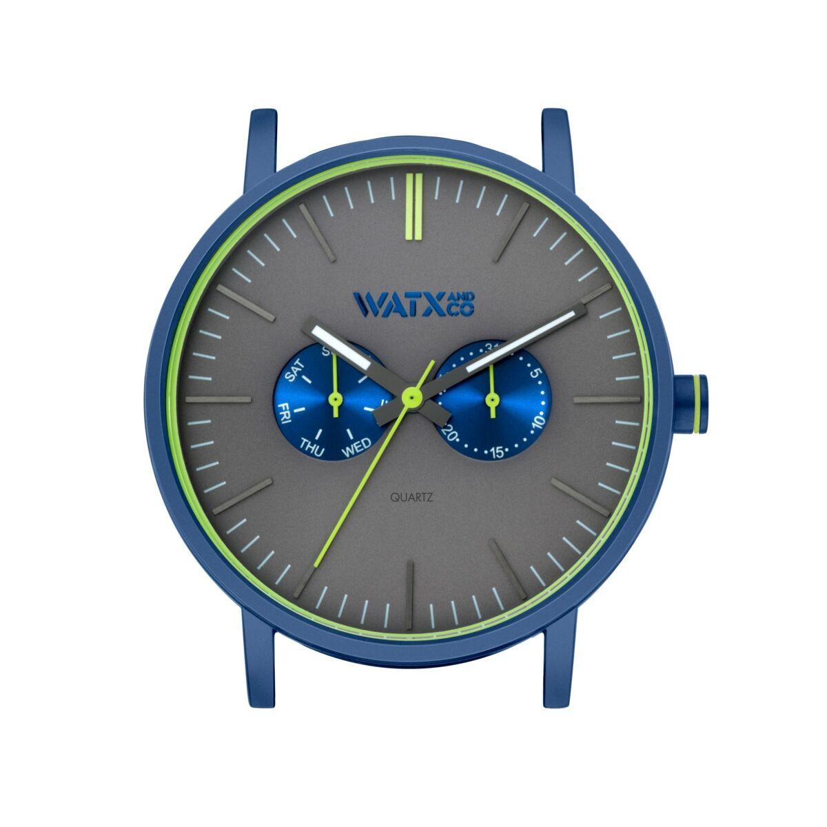 Watx & Colors unisex armbåndsur WXCA2726 - blå/grå Ø 44 mm billede