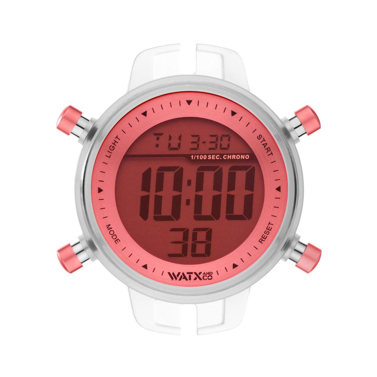 Watx & Colors unisex armbåndsur RWA1046 - pink, Ø 43 mm billede