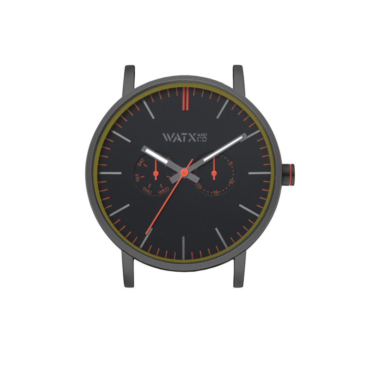 Watx & Colors unisex armbåndsur WXCA2713 - sort, Ø 44 mm billede