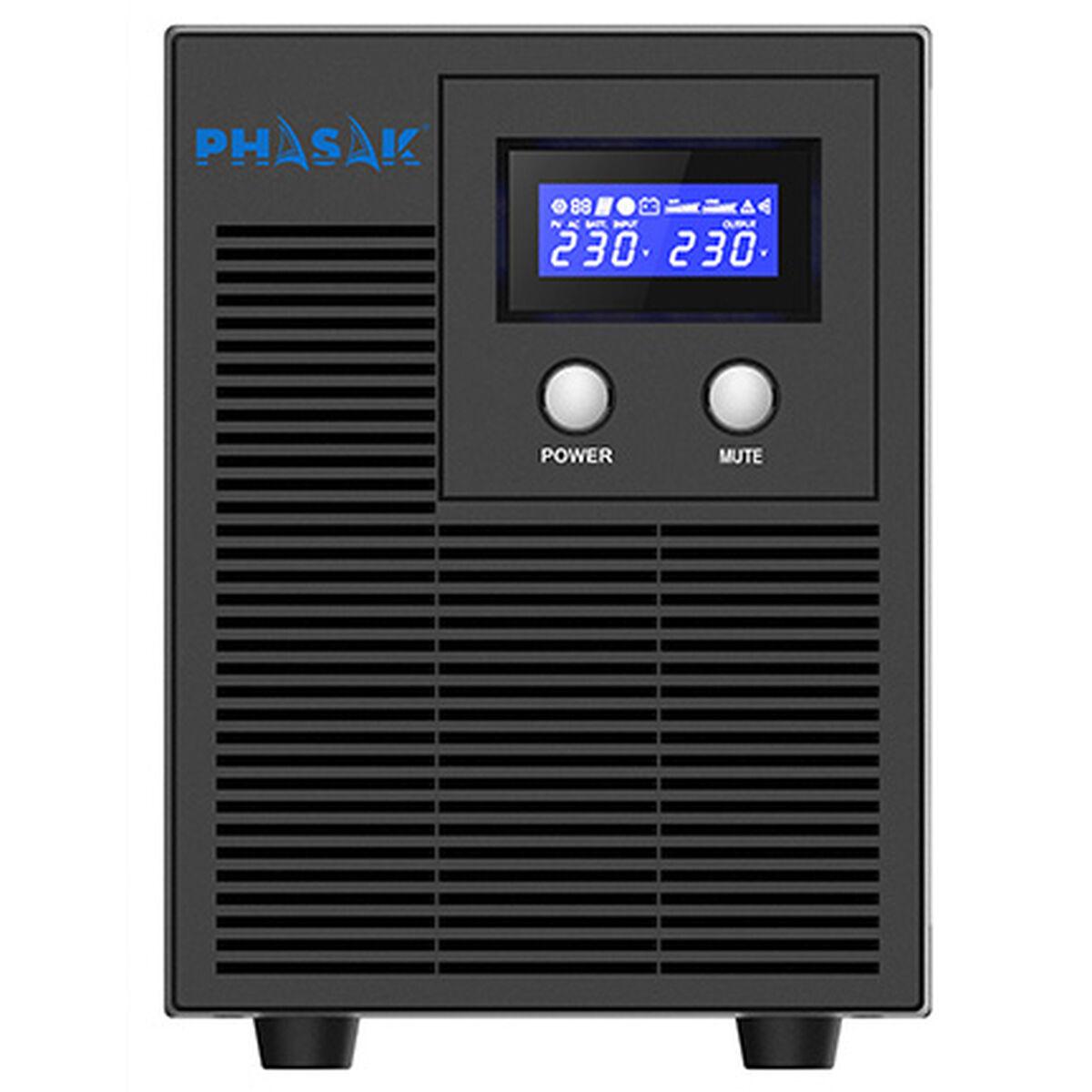 Phasak PH 7621 interaktiv UPS - 1.400 W uafbrydelig strømforsyning
