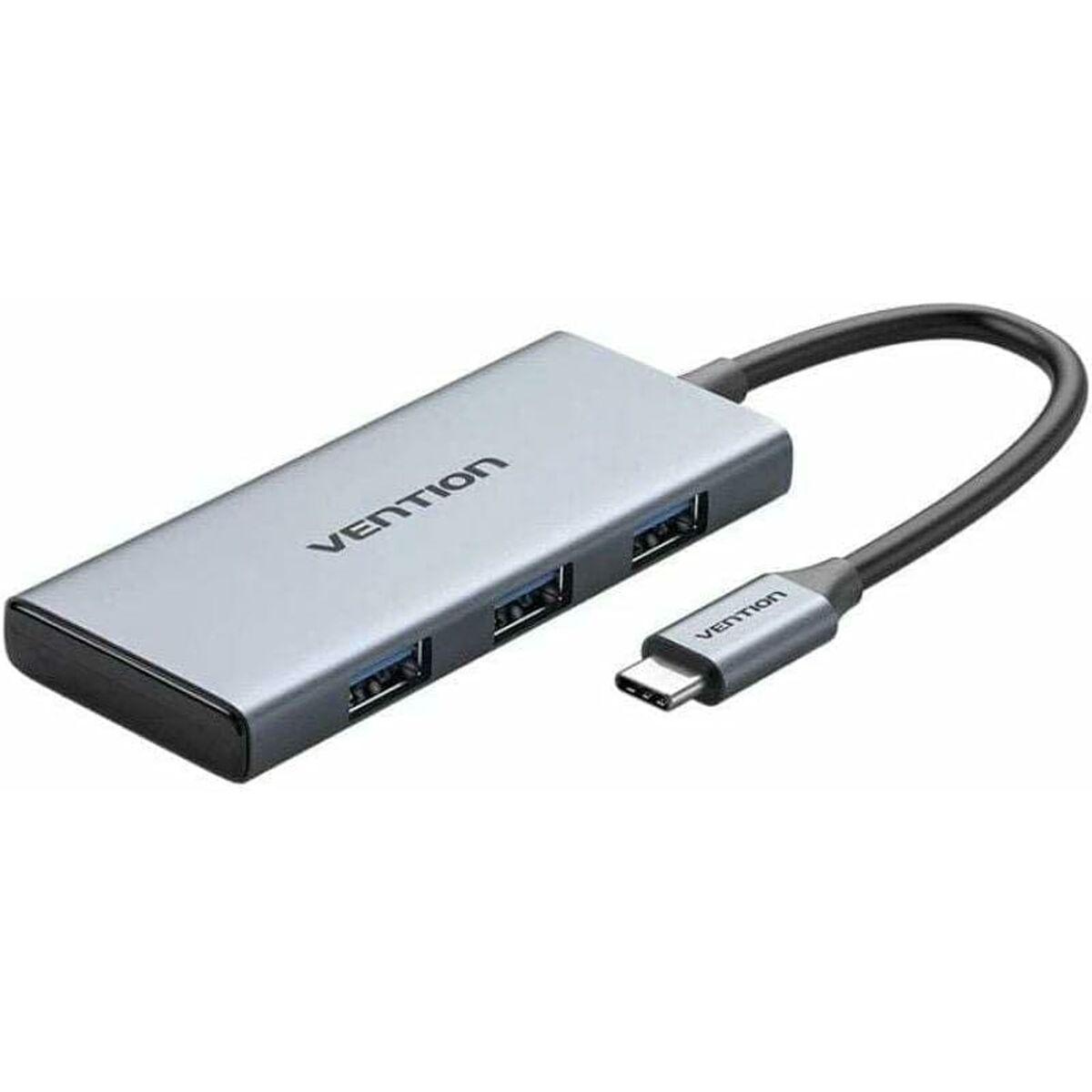 USB hub Vention TOOHB - grå, 3× USB-A og HDMI