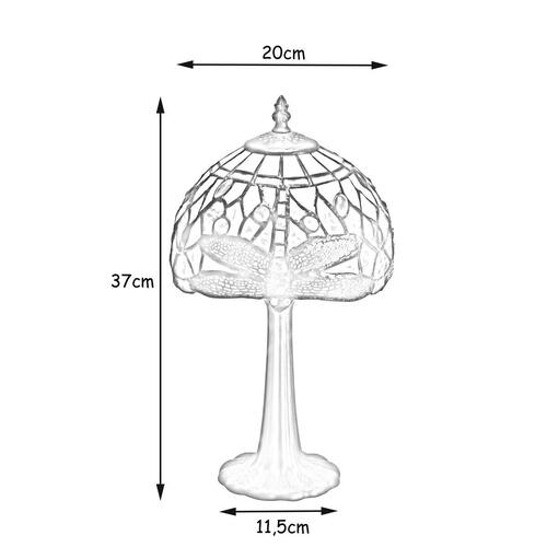 Bordlampe Viro Rosy Multifarvet Zink 60 W 20 x 37 x 20 cm