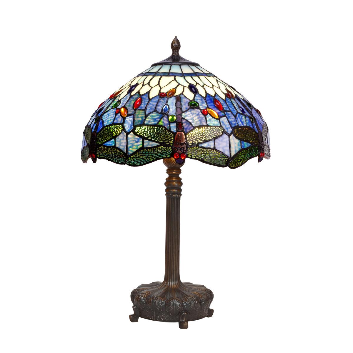 Bordlampe Viro Belle Epoque Blå Blue Zink 60 W 40 x 62 x 40 cm