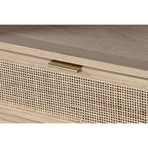 møbler Home ESPRIT Gylden Natur Rattan Gran 120 x 40 x 60 cm
