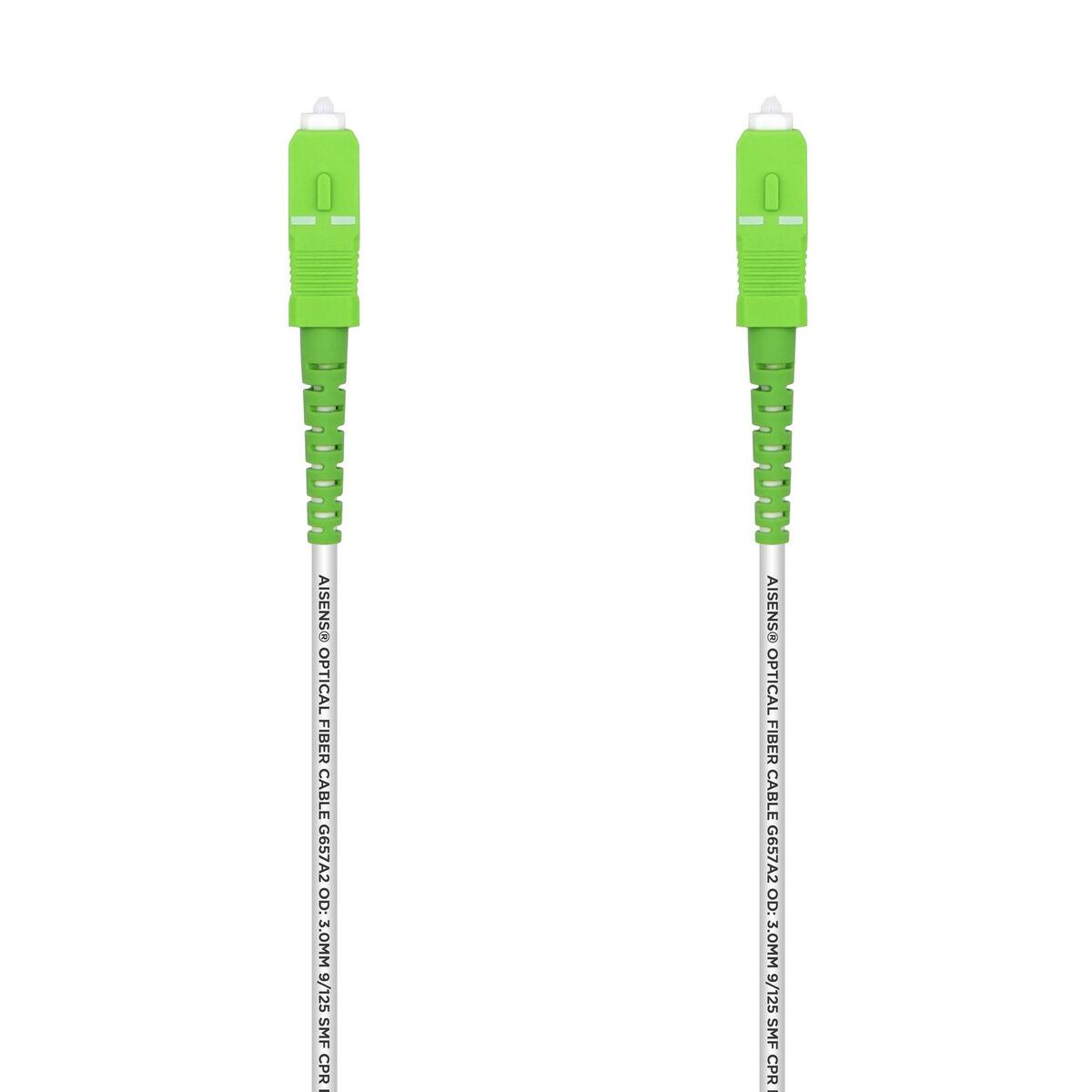 Aisens A152-0498 optisk fiberkabel 10 m - hvid, fladt