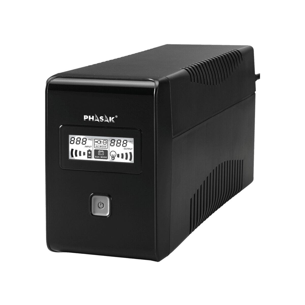 Phasak Interaktivt UPS-system PH 9465 - 650 VA / 360 W