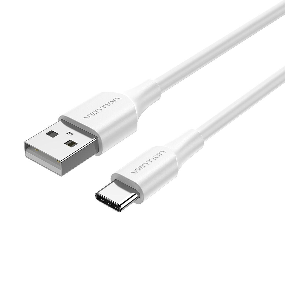 Vention USB-C til USB-A 2.0 kabel 3 m - Hvid