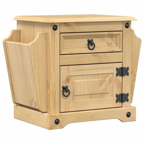 Sengebord Corona 45x35x47,5 cm massivt fyrretræ