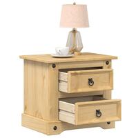 Sengebord Corona 53x39x50 cm massivt fyrretræ